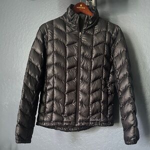 Marmot black goose down packable Puffer Jacket